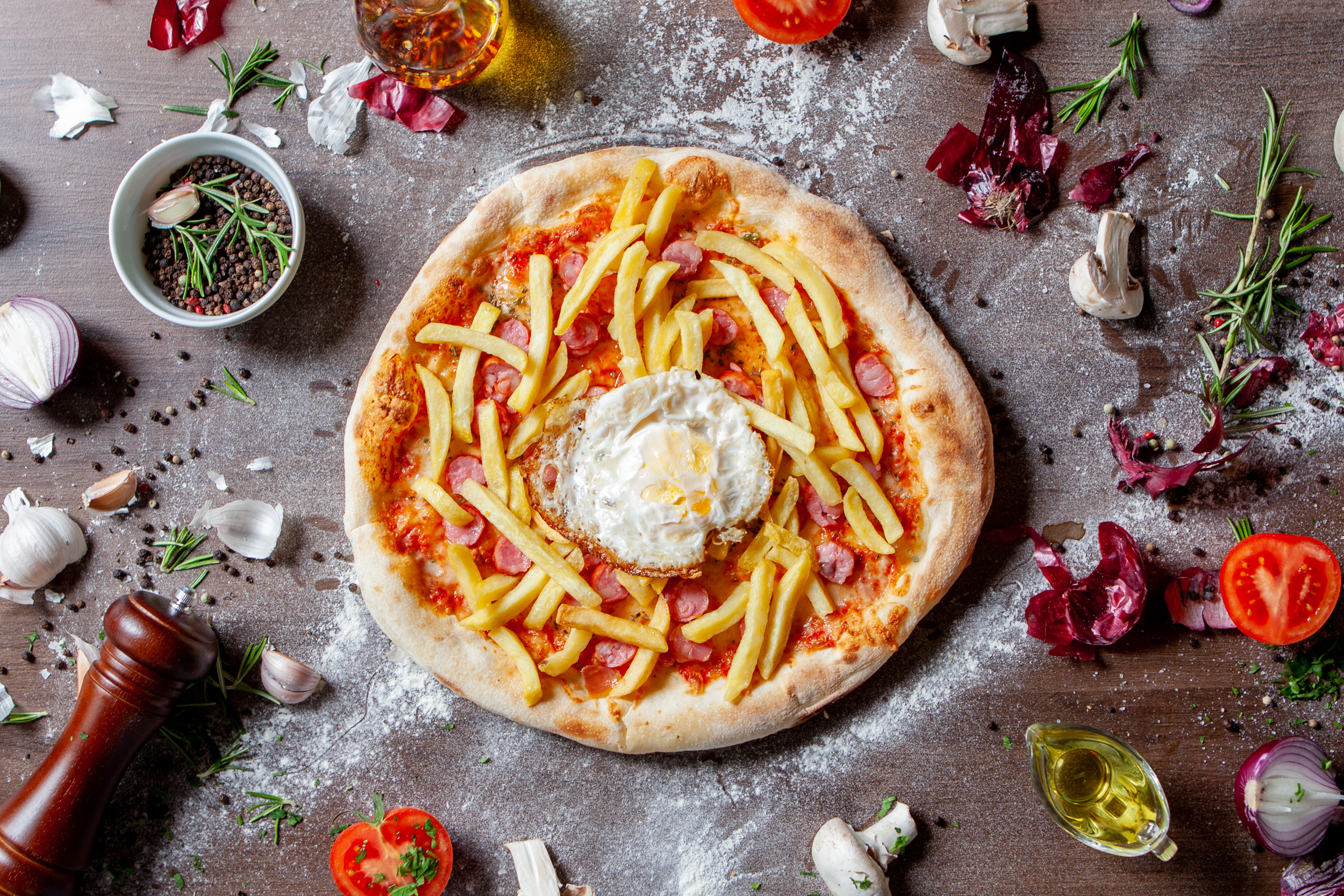 Pizza Salsiccia e Patatine Extra